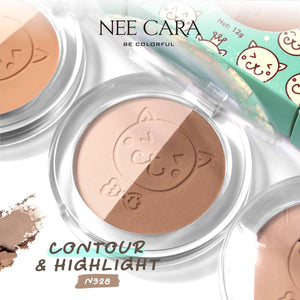 Nee Cara Contour & Highlight #N328 : neecara นีคาร่า คอนทัวร์ แอนด์ ไฮไลท์