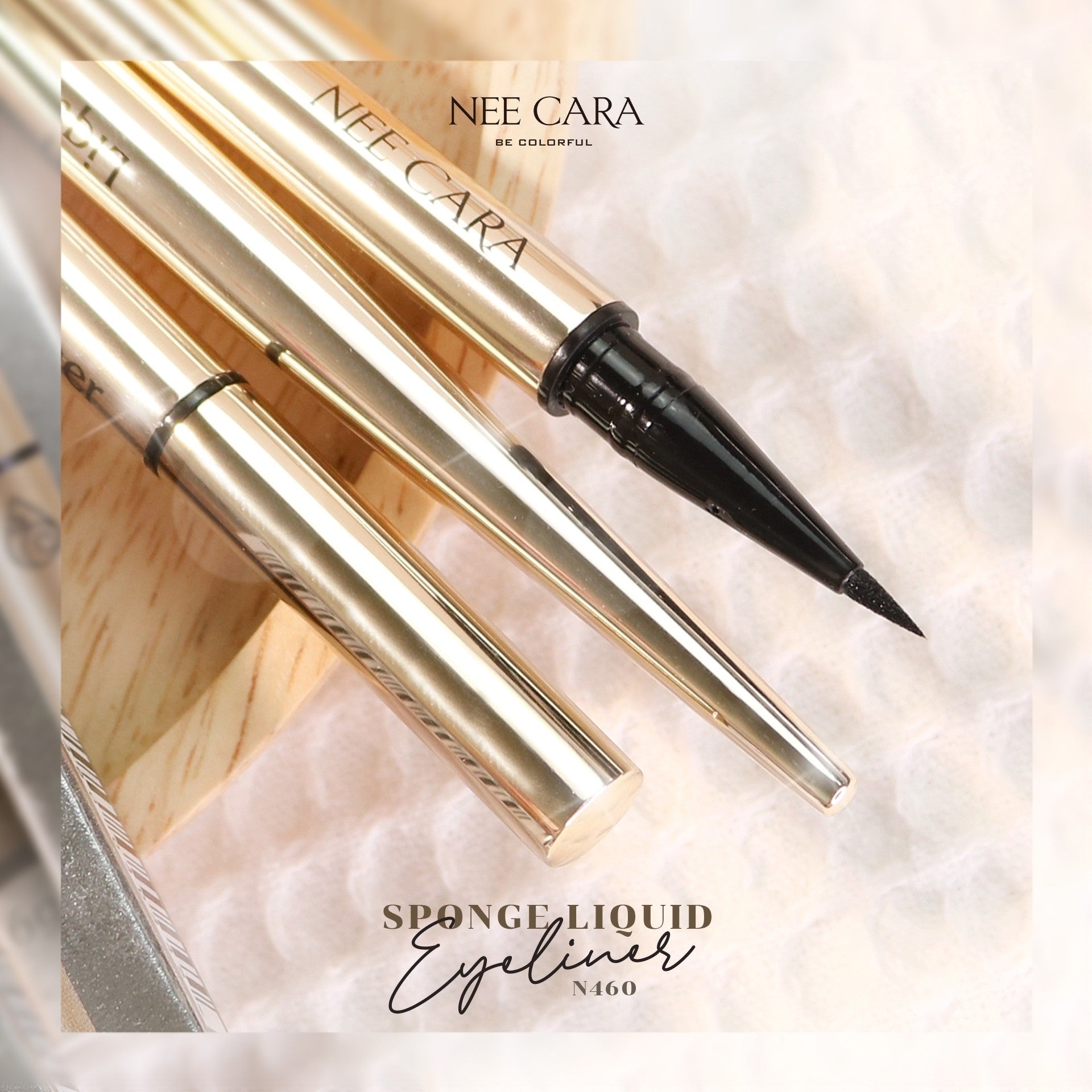 Nee Cara Sponge Liquid Eyeliner #N460 : neecara นีคาร่า สปอนจ์ ลิควิด อายไลเนอร์ x 1 ชิ้น