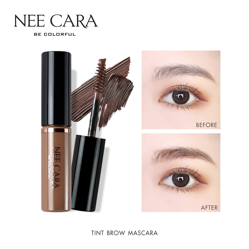 Nee Cara Tinted Brow Mascara #N590 : neecara นีคาร่า ทินท์ บราวน์ มาสคาร่าปัดคิ้ว