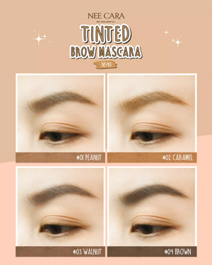 Nee Cara Tinted Brow Mascara #N590 : neecara นีคาร่า ทินท์ บราวน์ มาสคาร่าปัดคิ้ว