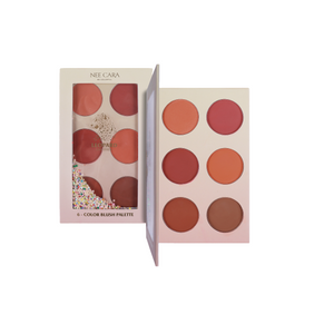 Nee Cara 6 Color Blush Palette #N606 : neecara นีคาร่า ปัดแก้ม พาเลท