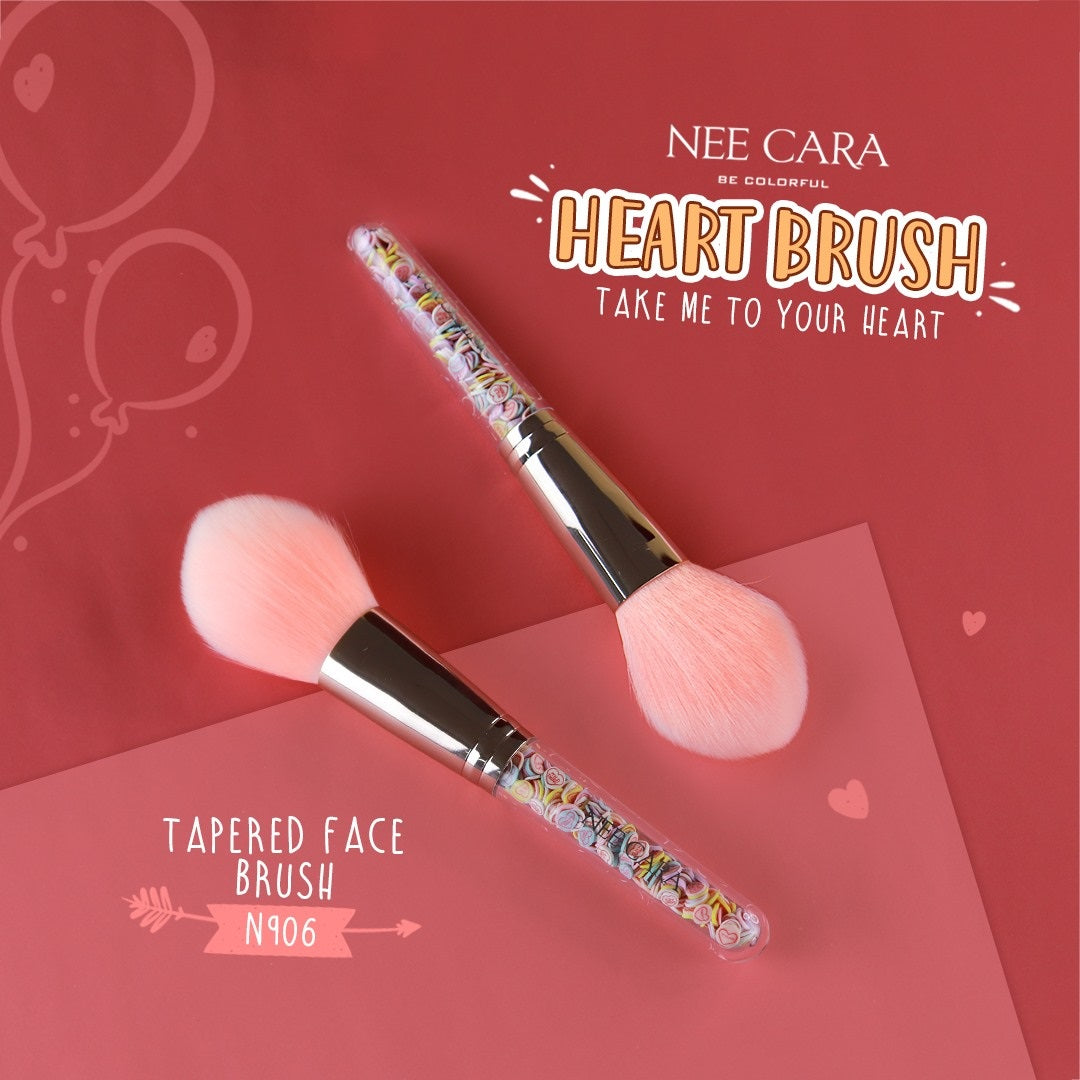 Nee Cara Love Brush : neecara นีคาร่า แปรงแต่งหน้า ด้ามหัวใจ