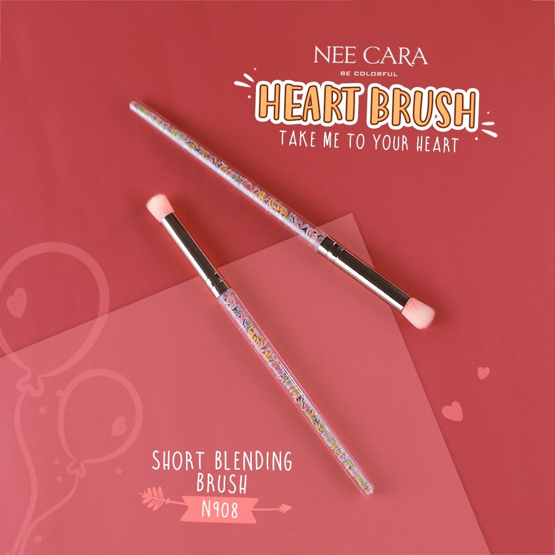 Nee Cara Love Brush : neecara นีคาร่า แปรงแต่งหน้า ด้ามหัวใจ