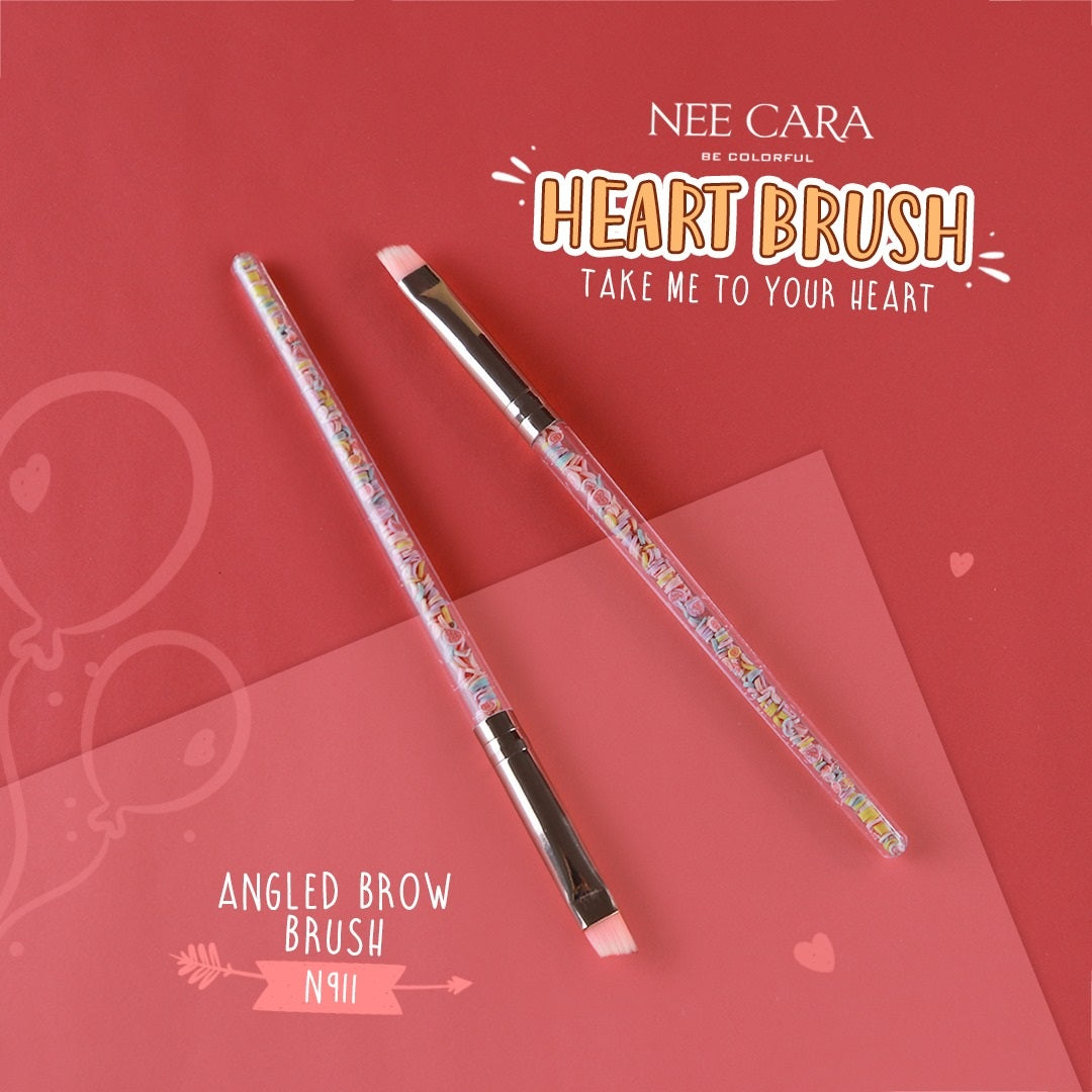 Nee Cara Love Brush : neecara นีคาร่า แปรงแต่งหน้า ด้ามหัวใจ