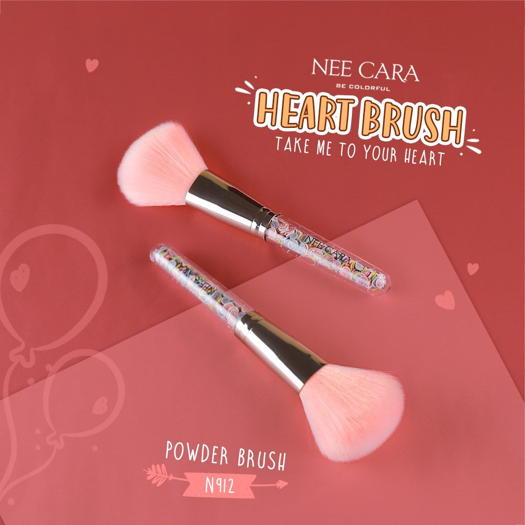 Nee Cara Love Brush : neecara นีคาร่า แปรงแต่งหน้า ด้ามหัวใจ