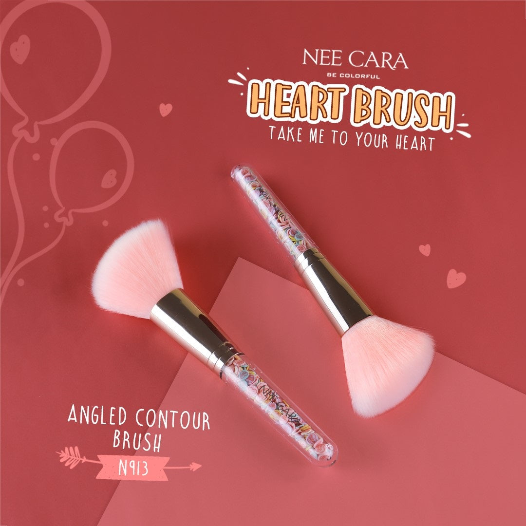 Nee Cara Love Brush : neecara นีคาร่า แปรงแต่งหน้า ด้ามหัวใจ