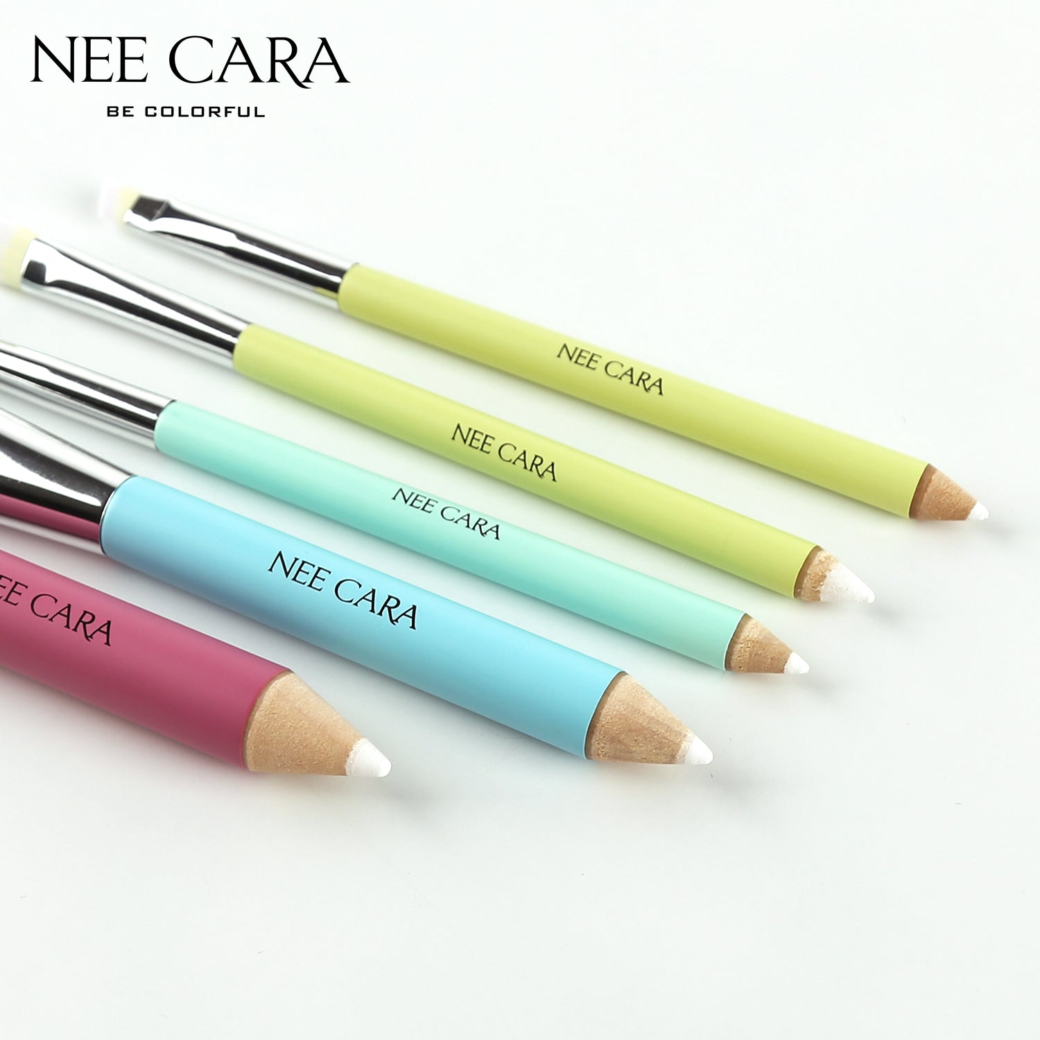 Nee Cara 5 pcs Brush Set #N915: neecara นีคาร่า ชุด เซต แปรงแต่งหน้า