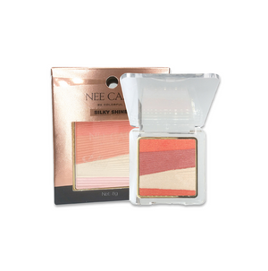 Nee Cara Silky Shine 4 Color Blush Palette #N973 : neecara นีคาร่า 4 คัลเลอร์ บลัช พาเลท