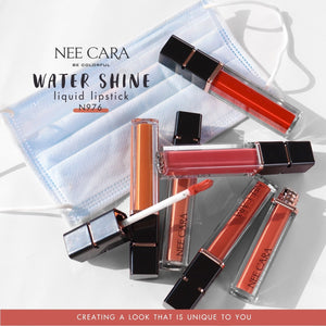 Nee Cara Water Shine Liquid Lipstick #N976 : neecara ลิป จุ่ม