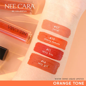 Nee Cara Water Shine Liquid Lipstick #N976 : neecara ลิป จุ่ม