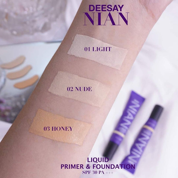 Deesay Nian Liquid Primer & Foundation SPF 30 PA+++ : ดีเซ้ย์ รองพื้น