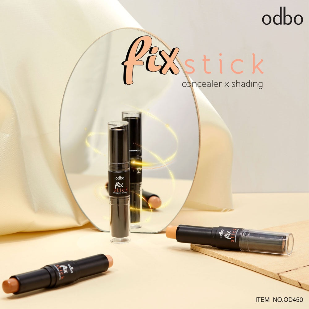 Odbo Fix Stick Concealer x Shading #OD450 : โอดีบีโอ ฟิกซ์ สติ๊ก คอนซีลเลอร์ เอ็กซ์ เฉดดิ้ง