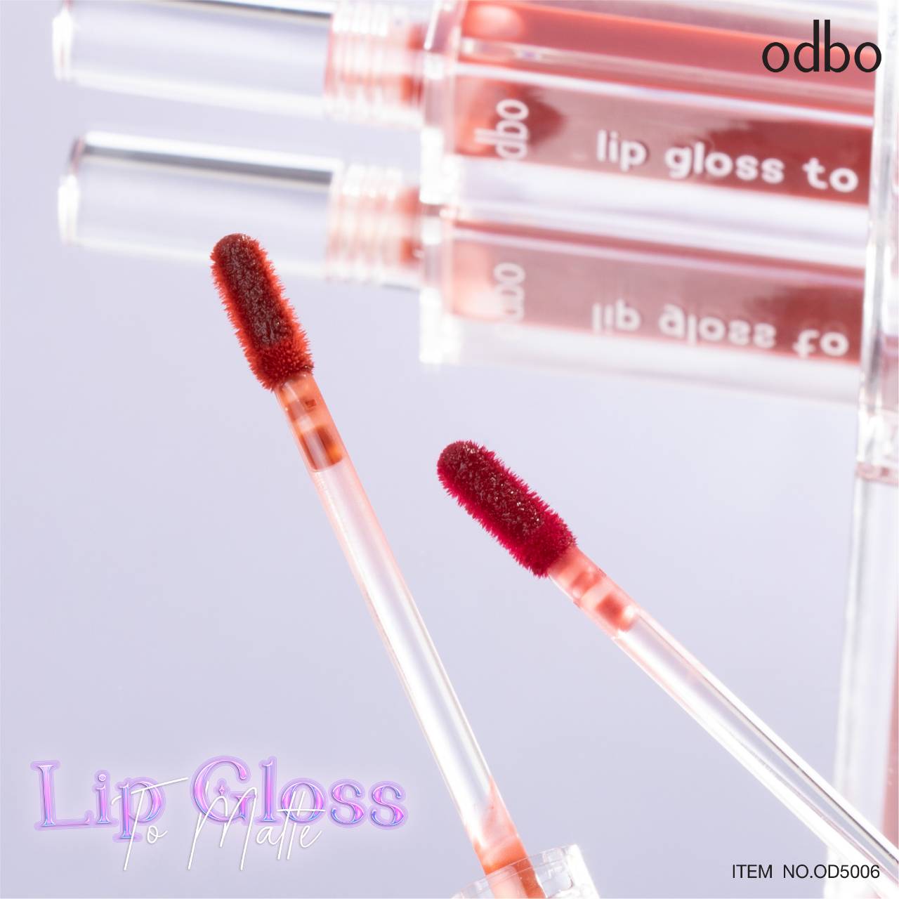 Odbo Lip Gloss To Matte #OD5006 : โอดีบีโอ ลิป กลอส ทู แมท ลิปจุ่ม ลิปกลอส